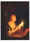 Schalcken Godfried (Godefridus); Brieflesendes Mädchen bei Kerzenlicht , ca. 1689