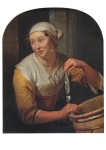 Schalcken Godfried (Godefridus); Die Heringsverkäuferin , ca. 1685