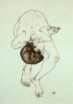 Schiele Egon; Akt - 1913