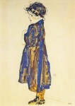 Schiele Egon; Halbwüchsiges Bauernmädchen , 1912
