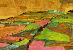 Schiele Egon; Felderlandschaft , 1910