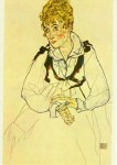 Schiele Egon; Die Frau des Künstlers , 1917