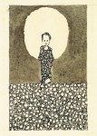 Schiele Egon; Kind mit Nimbus auf einer Blumenwiese , ca. 1909