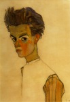 Schiele Egon; Selbstbildnis - 1910
