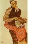 Schiele Egon; Liebespaar , 1914/15