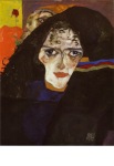 Schiele Egon; Trauernde Frau , 1912