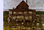 Schiele Egon; Haus mit Schindeldach - 1915