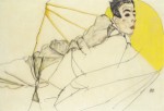 Schiele Egon; Liegender Knabe (Erich Lederer) , 1913
