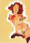 Schiele Egon; Mädchenakt , 1910
