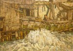 Schiele Egon; Mühle (Bergmühle, Zerfallende Mühle) , 1916