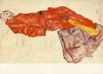 Schiele Egon; Selbstbildnis als Gefangener , 1912