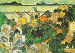 Schiele Egon; Sommerlandschaft , 1917