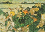 Schiele Egon; Sommerlandschaft , 1917