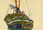 Schiele Egon; Triestiner Fischerboote , 1912