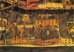 Schiele Egon; Die kleine Stadt , 1913