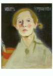 Schjerfbeck Helene; Selbstbildnis mit schwarzem Hintergrund , 1915