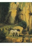 Schwind Moritz von; Ein Einsiedler führt Rosse zur Tränke