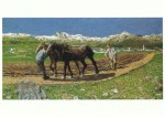 Segantini Giovanni; Das Pflügen (L'aratura) , 1887/90