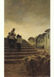 Segantini Giovanni; Die Segnung der Schafe , 1884