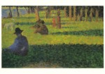Seurat Georges; Studie zu "La Grande Jatte" : Der weisse Hund , 1884/85