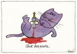 Siné; Chat kespeare , 1980