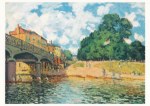 Sisley Alfred; Brücke bei Hampton Court , 1874