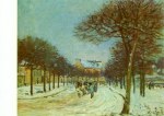 Sisley Alfred; Die Strasse von St-Germain nach Marly , 1875