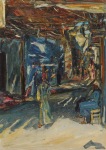 Slevogt Max; Basar in Assuan I , 1914