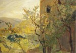 Slevogt Max; Blühende Kirschbäume , 1898
