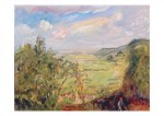Slevogt Max; Kirschernte, Blick von Neukastel nach Süden , 1926