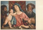 Tizian - eig. Tiziano Vecellio; Die Kirschenmadonna
