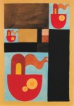 Taeuber-Arp Sophie; Abstraktes Motiv (Schiff und Fahne) , 1917