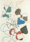 Taeuber-Arp Sophie; Geometrisch und gewellt, Fläche und Linien , 1941