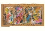 Tinguely Jean; Pandemonium mit Seidentüchern und Carosserieblechen , 1984