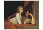 Tischbein Johann August Friedrich; The Sisters Amelia and Augusta of Homburg , c. 1800