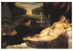 Tizian - eig. Tiziano Vecellio; Venus mit dem Orgelspieler , 1550