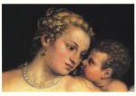 Tizian - eig. Tiziano Vecellio; Venus mit dem Orgelspieler (Ausschnitt) , 1550