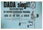 Anonym; Dada siegt! Dada ist für Ruhe und Orden, 1920
