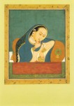 Indian Miniature; A Beauty Seated at a Window , c. 1775