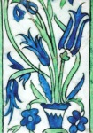 Anonymus; Isnik Tile with a Vase of Flowers , c. 17th century