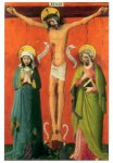 Anonym; Christus am Kreuz zwischen Maria und Johannes