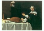 Anonym; Bildnis eines Mannes mit Laute , ca. 1630
