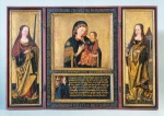 Anonymus; Triptych with Copy of Our Lady of Grace from Santa Maria del Popolo in Rome Gnadenmadonna von S. Maria del Popolo in Rom , Augsburg, around 1490/95