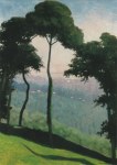 Vallotton Felix; Sicht auf Honfleur am Morgen , 1910