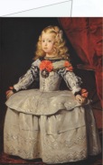Velazquez Diego Rodriguez de Silva Y; Infantin Margarita Teresa (1651-1673) in weissem Kleid , ca.1656