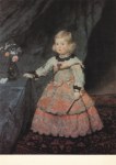 Velazquez Diego Rodriguez de Silva Y; Infantin Margharita Teresa in rosafarbenem Kleid , 1653/54