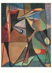 van Velde Bram; Ohne Titel (Montrouge) (Rückseite) , ca. 1947