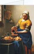Vermeer van Delft Jan; Das Milchmädchen (Ausschnitt) , ca. 1658-1660