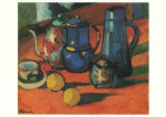 Vlaminck Maurice de; Stilleben mit Krügen und Orangen , 1907