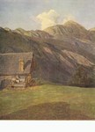 Waldmüller Ferdinand Georg; Almhütte